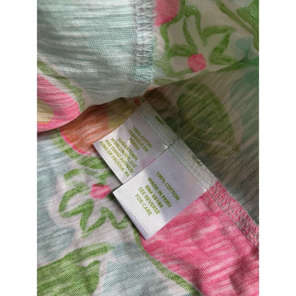 Lilly Pulitzer Carmel Pool Tank Dress Size Small Fruit Print Floral 100 Cotton - Picture 3 of 5